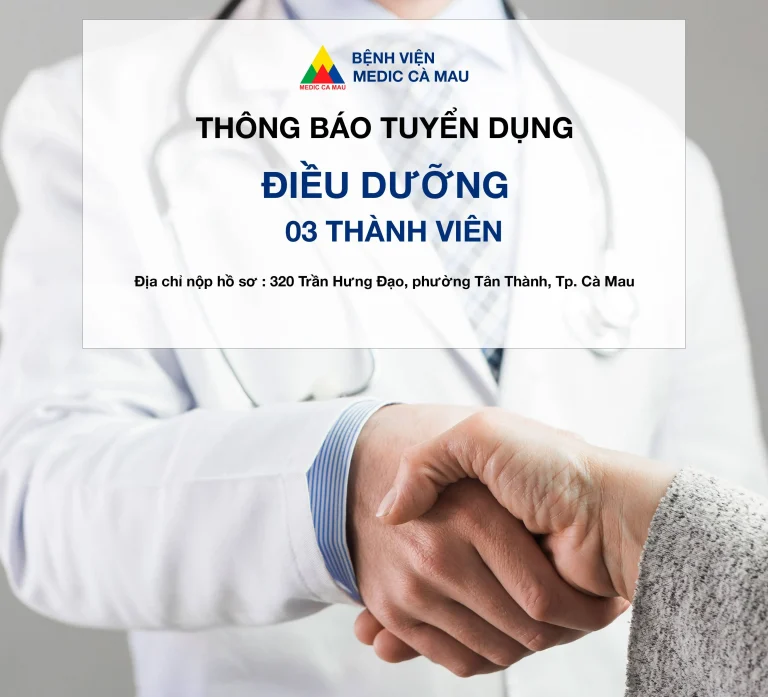 THÔNG BÁO TUYỂN DỤNG : ĐIỀU DƯỠNG