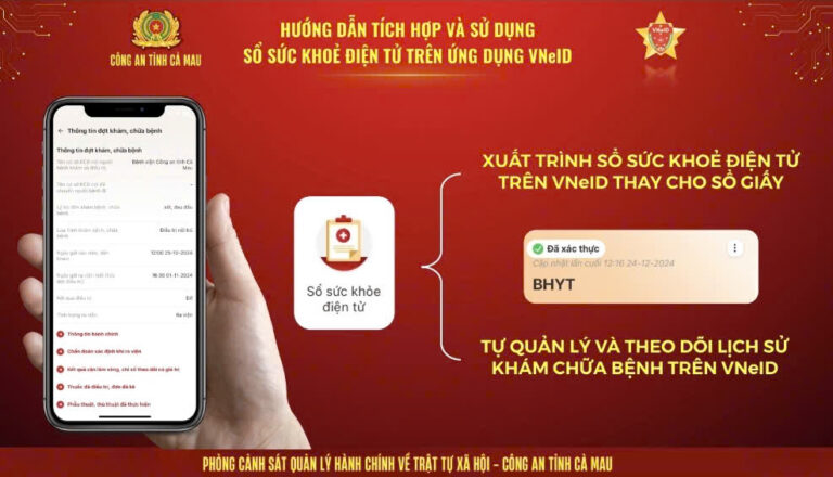 Hướng dẫn tích hợp và sử dụng Sổ sức khoẻ điện tử trên VNeID