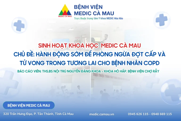 SINH HOẠT KHOA HỌC CHUYÊN ĐỀ: HÀNH ĐỘNG SỚM ĐỂ PHÒNG NGỪA ĐỢT CẤP VÀ TỬ VONG TRONG TƯƠNG LAI CHO BỆNH NHÂN COPD